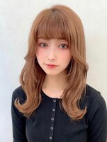 前髪カタログ☆ピンクブラウン