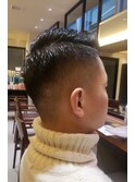 バーバースタイル×フェード×七三