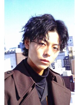 ゴールドシブヤ(GOALD SHIBUYA) スパイラルセンターパートウルフメンズ波打ちツイストスパイラル