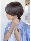 大人ショートヘアマッシュショートカット黒髪ショートボブカット