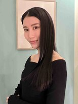 スエダ(SUEDA)&nbsp;モノトーンダークストレート