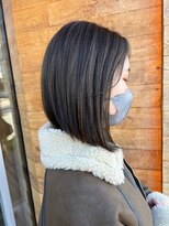 ドルセプラタ(Dulce plata)&nbsp;大人可愛い前下がりボブ×アッシュカラー×前下がりカット