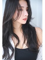 大人小顔ロングレイヤー韓国ヘア