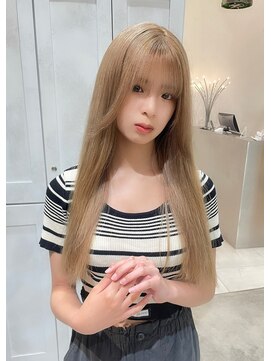 ディーン 豊橋(DEAN) ミルクティーベージュ　ハイトーン　ケアブリーチ　韓国ヘア