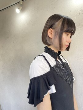 アジールヘア 東上野店(agir hair) イヤリングカラーホワイトベージュくすみカラー【上野】