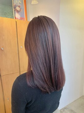 エニエンメイクス 立川(ENIEN MAKE'S) セミロング/ピンクブラウン/艶髪/暗髪/Aujua