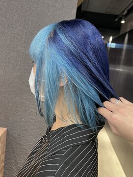 ペレ 栄店(PELE) デザインカラー/レイヤーカット/ウェットヘア/オリーブベージュ