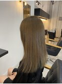 ブリーチなしWカラーオリーブベージュ