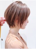 Say.イメチェンショートボブアッシュ外ハネボブ美髪ワイドバング