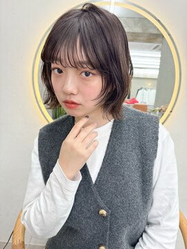 ガーデン 渋谷(GARDEN) 顔まわりレイヤー美髪外ハネボブイメチェンホワイトブロンド