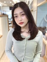 プラグ バイ ネオリーブ(plug by neolive) チェリーブラウン×髪質改善[髪質改善/縮毛矯正/韓国]