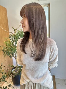 リノア 鵠沼海岸(LINOA) くびれヘア/アプリコットオレンジ/ハイライトカラー