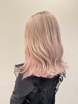 リオリス ヘア サロン(Rioris hair salon) ホワイトベージュ×ホワイトピンク