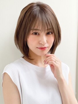 アグノス 青山(Agnos) イメチェン小顔デジタルパーマ黒髪外ハネボブクラゲヘアー