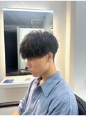 刈り上げマッシュ　ちょうどいいパーマ