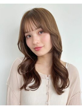 モッズヘア 越谷(mod's hair) ミルクティーベージュ/ロングレイヤー/コテ巻き風/小顔美人p越谷