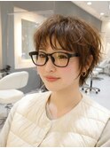 イメチェンウルフショートレイヤーカット30代40代50代田嶋 Z