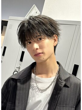 ゴート(GOATO) フェザーショート　シースルー　鹿児島メンズ　パーマ