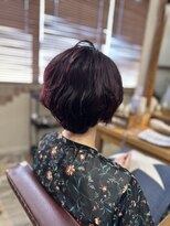 ヘア カンパニー トワ 千葉店(TOWA)&nbsp;暖色ボルドーナチュラルショート！