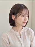 切りっぱなしボブ　タッセルボブ　韓国ボブ