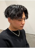 シャドウパーマメンズテテ風ゆるめパーマ韓国ヘア波巻きツイスト