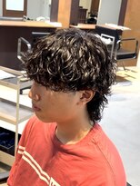 アトラクト バイ ラック 津田沼(Attract by LUCK) 波巻きスパイラル×ウルフパーマ津田沼メンズパーマメンズサロン