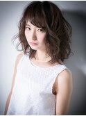 くせ毛風カール愛され小顔グラマラスセミディs大宮20代30代40代