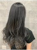 ミディアム20代30代40代イメチェンフルバング似合わせカット美髪