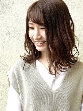 キャパジャストヘアー(CAPA just hair) シアーベージュ☆無造作ふわミディ