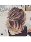 ルーズハーフアップ