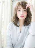 *CUORE那覇*…オリーブアッシュxウルフパーマ濡れ髪抜け感ヘアa