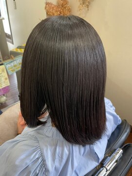 美容室 メザミー MESAMIES 結べるボブしっとりうる艶ヘアー×髪質改善×アッシュカラー