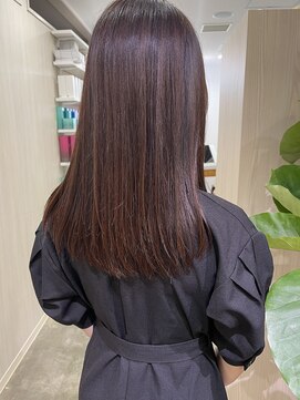 インビテーション 名古屋(invitation) ◎艶カラー！ピンクセピアグレージュ♪