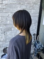 アールトゥーヘアー(art To Hair) イエローインナーカラー/ウルフ/個性派カラー/ブリーチカラー