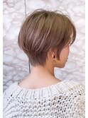 Liberte銀座 大人可愛い小顔ショート×ミルクティーブラウン