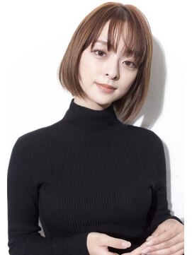 グランアージュ 柏西口店(grandage) 【柏】耳掛け/厚め前髪ベージュ大人かわいいナチュラルボブ s