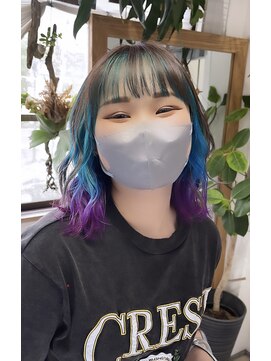 レム(LEM) インナーサニーカラー☆毛先ピンク