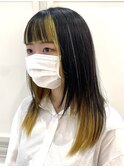 インナーイエロー×キラキラヘアティンセル