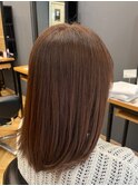 ナチュラルブラウンカラー×髪質改善トリートメント