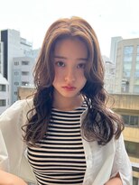 ロンド ストラーダ 心斎橋(Lond strada)&nbsp;韓国前髪顔周りロング×デザインカラー[心斎橋/髪質改善]