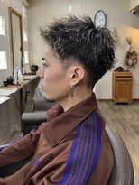 リアンヘアデザイン(Lian hair design) メンズパーマ/ハイライト/スパイキーショート