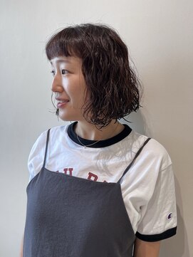 スタイル 茅ケ崎(STYLE) 【ハクラ】ボブパーマ ウェーブパーマ ショートバング ミニボブ