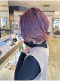 スモーキーピンクパープル。ショートウルフstyle
