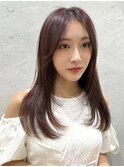 ストレートアイロンだけで仕上がる韓国風レイヤーカット