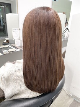 イレス 札幌円山店(IRESU) ロング/ブラウンベージュ/髪質改善ヘアエステ/ナチュラル