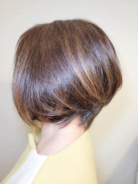 松本平太郎美容室 国立店 グラデーションボブ×イノア×ハイライト/30代40代50代60代