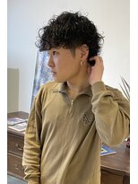 ヘアーアイストゥーレ(HAIR ICI TRE) 波巻きスパイラルパーマメンズマッシュツイストスパイラルパーマ