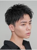 スパイキーショートビジネスヘア短髪ヘアツイストパーマ武蔵小杉