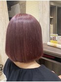 チェリーレッド×ボブ