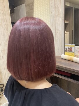 アースコアフュールボーテ 佐倉店(EARTH coiffure beaute) チェリーレッド×ボブ